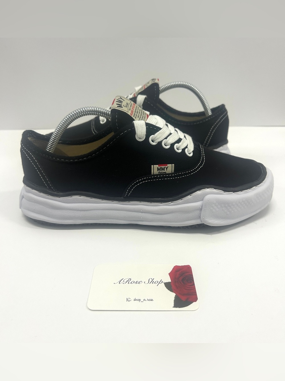 Maison Mihara Yasuhiro Baker OG Sole Canvas Black/White (A02FW704) Shoe Size: 42